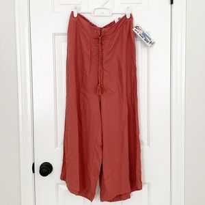 NWT Rewash Brand Rusty Coral Yogi Wide Leg Pants